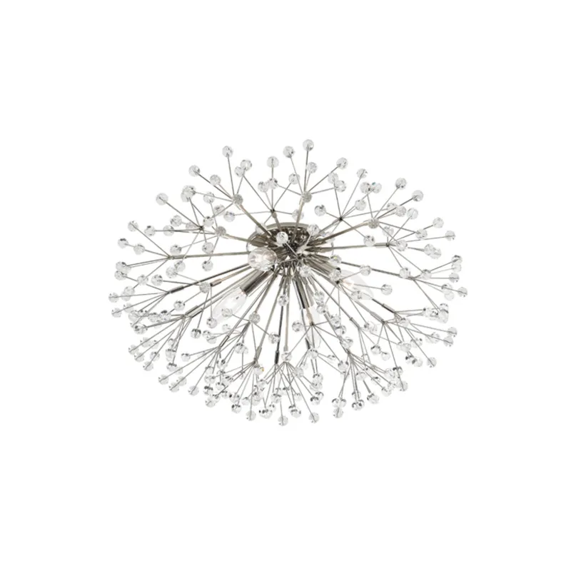 Dunkirk 4-Light Semi Flush in Polished Nickel 20W x 10.75H