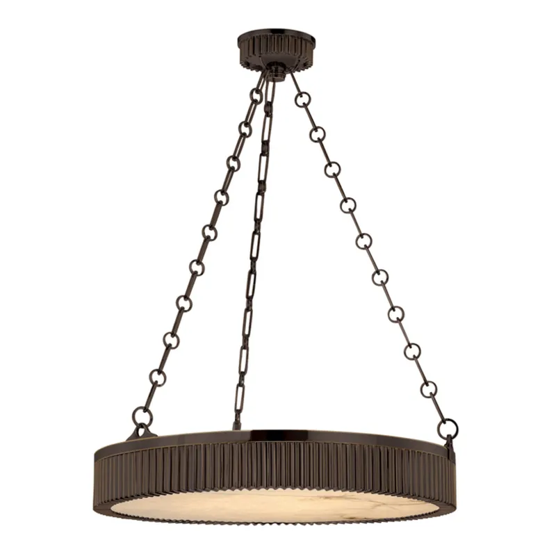 Lynden 5-Light Chandelier in Distressed Bronze 22W x 4.5H