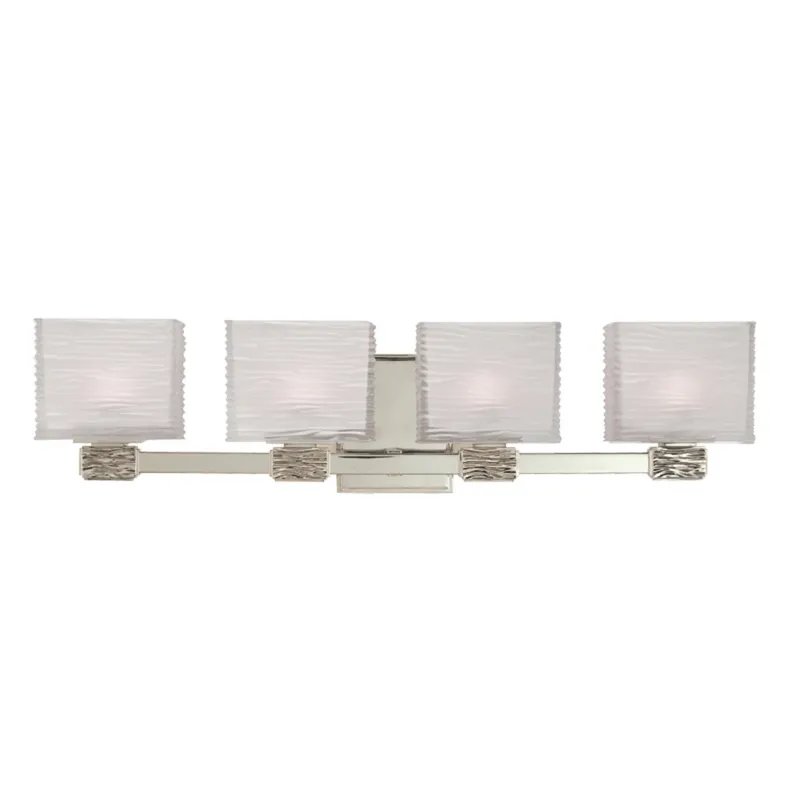 Hartsdale 4-Light Bath and Vanity in Satin Nickel 26W x 6.25H
