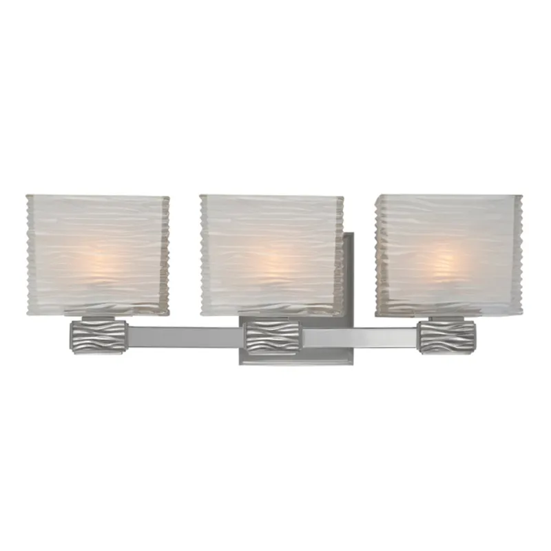 Hartsdale 3-Light Bath and Vanity in Satin Nickel 19W x 6.25H