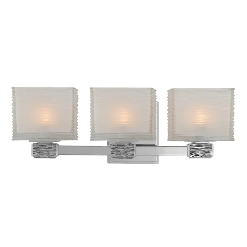 Hartsdale 3-Light Bath and Vanity in Polished Nickel 19W x 6.25H