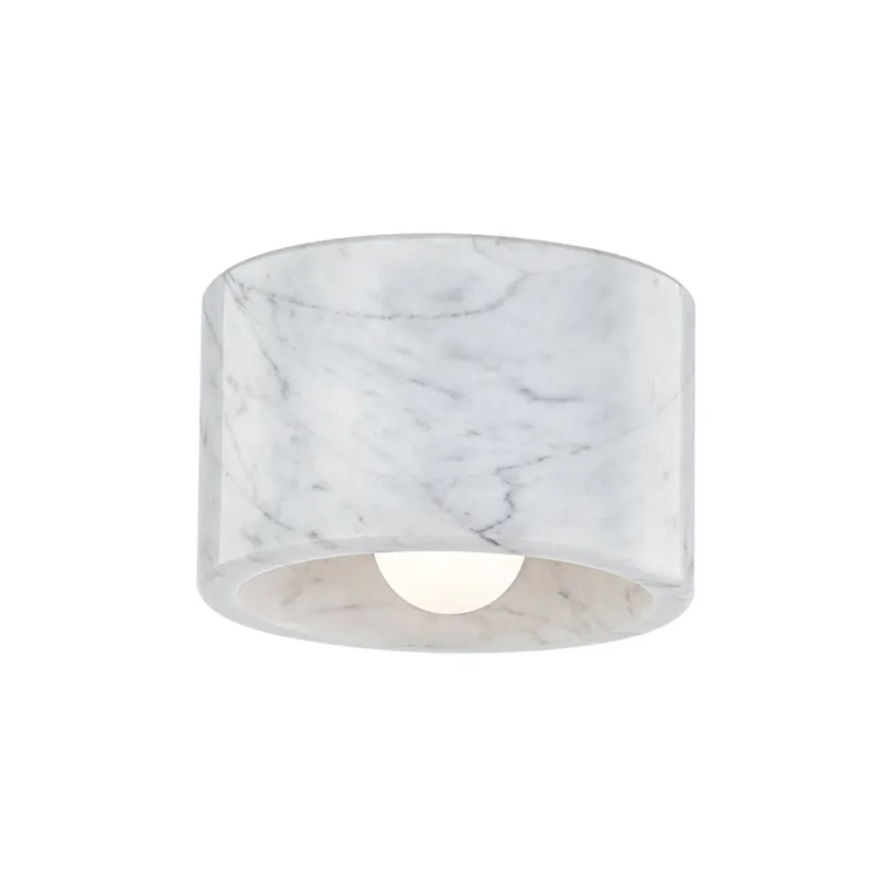 Loris 1-Light Flush Mount in Polished Nickel 7W x 4.75H