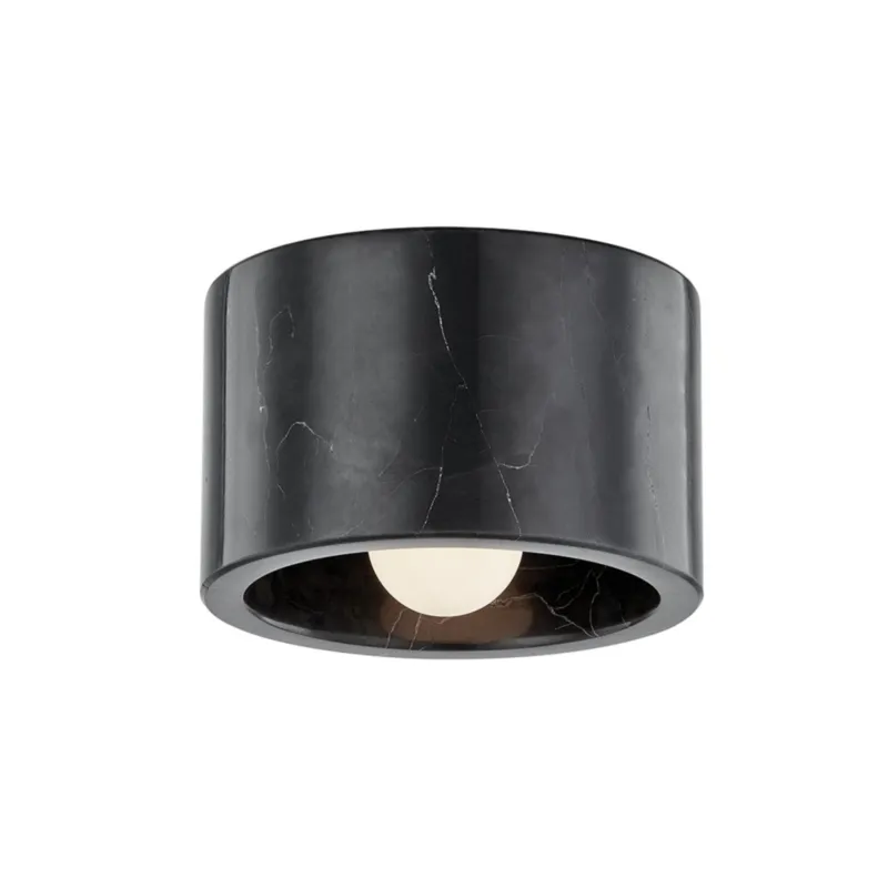 Loris 1-Light Flush Mount in Polished Nickel 6.25W x 4.75H (4500-BM-PN)