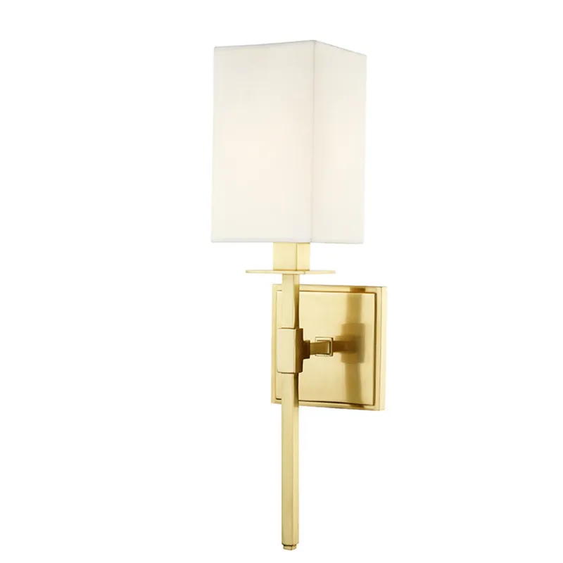 Taunton 1-Light Wall Sconce in Aged Brass 4.5W x 17.25H