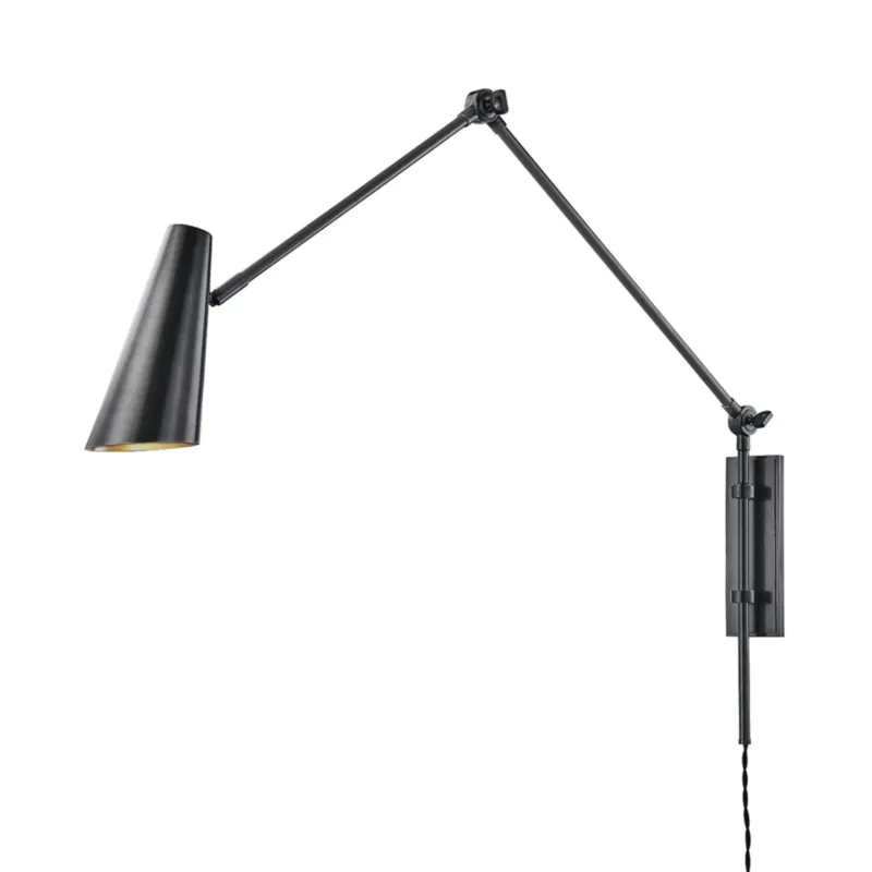 Lorne 1-Light Plug-in Sconce in Old Bronze 4W x 26H