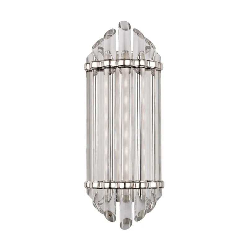 Albion 1-Light Bath and Vanity in Polished Nickel 6.5W x 16.5H