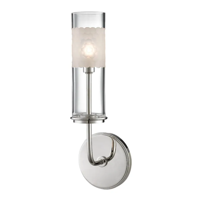 Wentworth 1-Light Bath and Vanity in Polished Nickel 5W x 14.25H