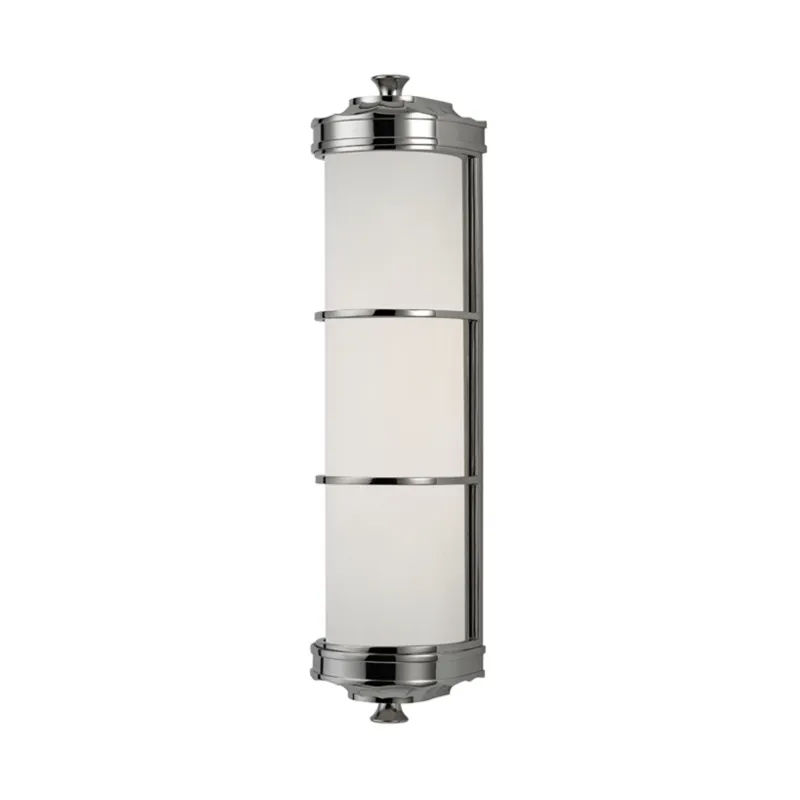 Albany 2-Light Wall Sconce in Polished Nickel 4.75W x 19.5H