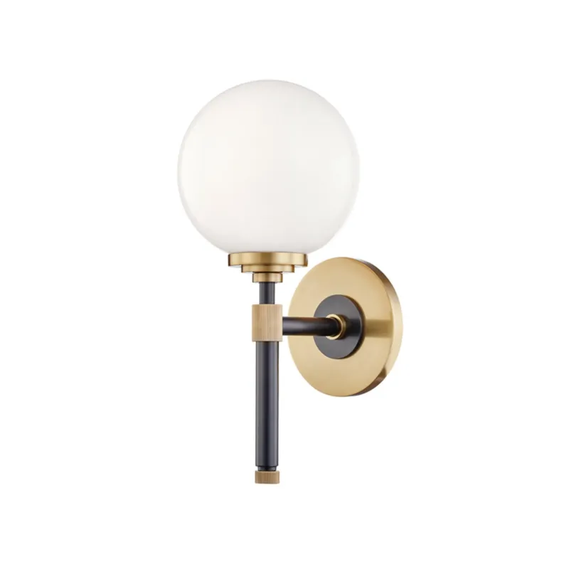 Bowery 1-Light Bath and Vanity in Aged Brass/Old Bronze 6W x 12.75H