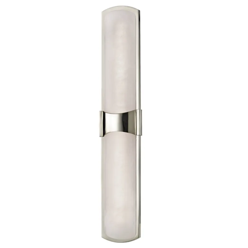 Valencia 1-Light Wall Sconce in Polished Nickel 4.75W x 26H