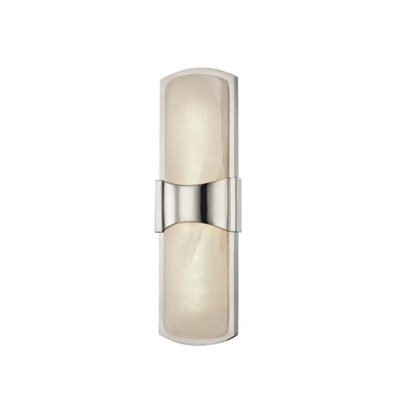 Valencia 1-Light Wall Sconce in Polished Nickel 5.25W x 15H