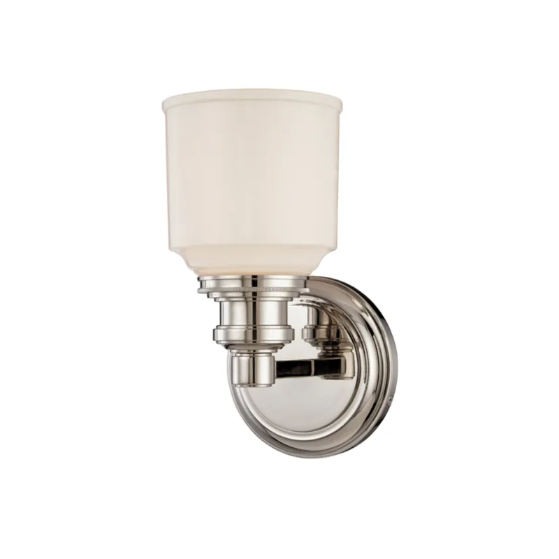 Windham 1-Light Bath and Vanity in Polished Nickel 5.25W x 9.75H