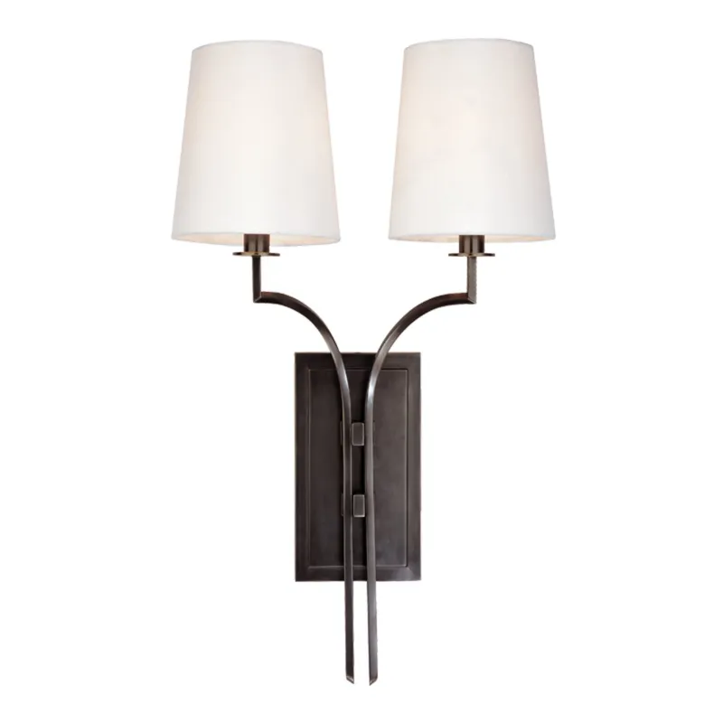 Glenford 2-Light Wall Sconce in Old Bronze 13W x 22H