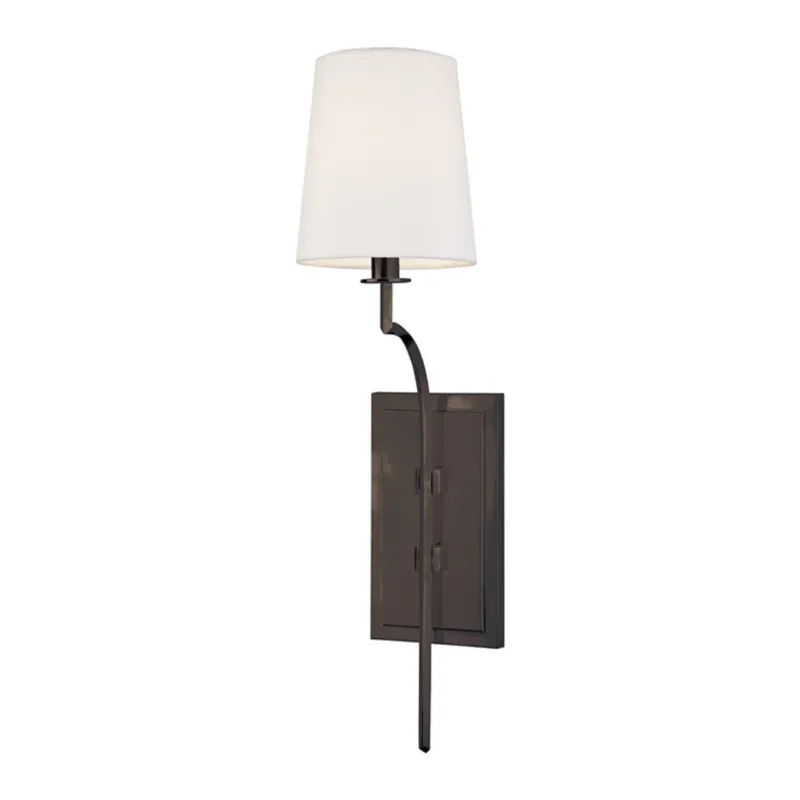 Glenford 1-Light Wall Sconce in Old Bronze 5.5W x 22H