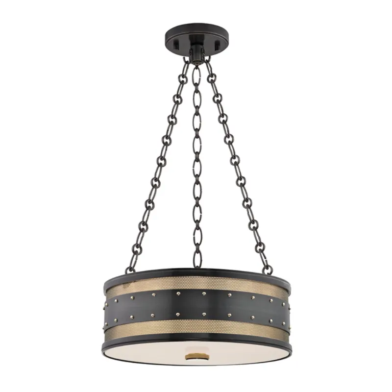 Gaines 3-Light Pendant in Aged Brass/Old Bronze 16W x 5.75H