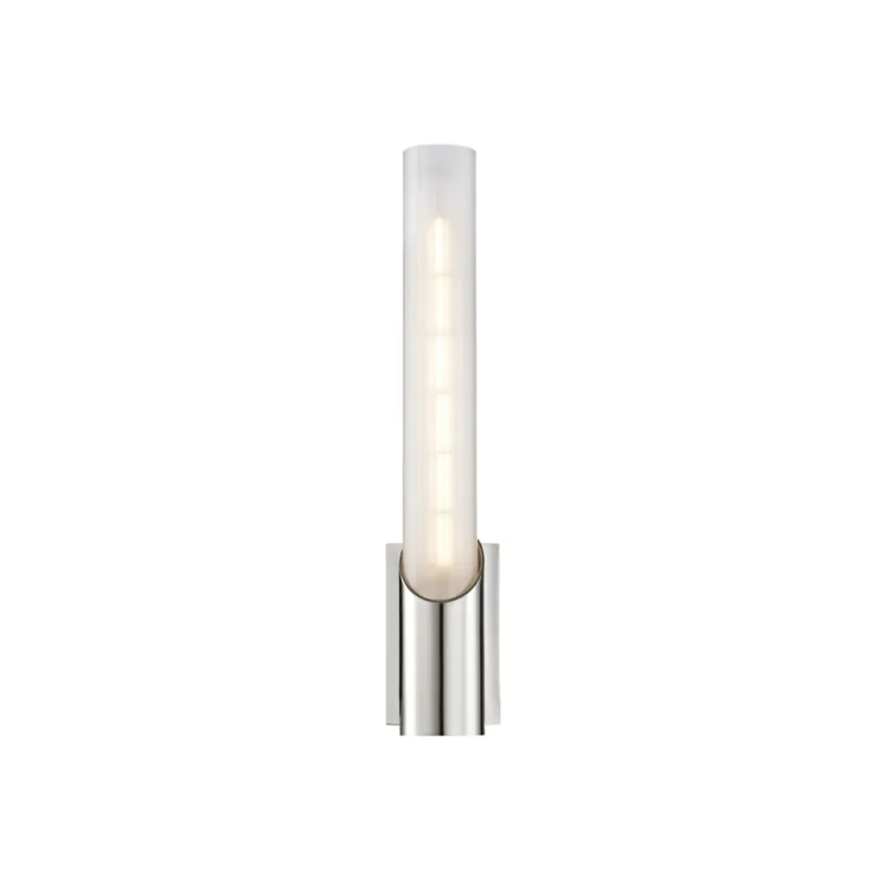 Pylon 1-Light Wall Sconce in Polished Nickel 2.75W x 13.75H