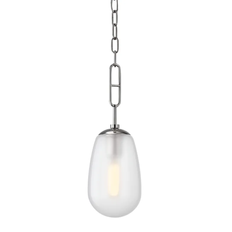 Bruckner 1-Light Pendant in Polished Nickel 6W x 16.5H