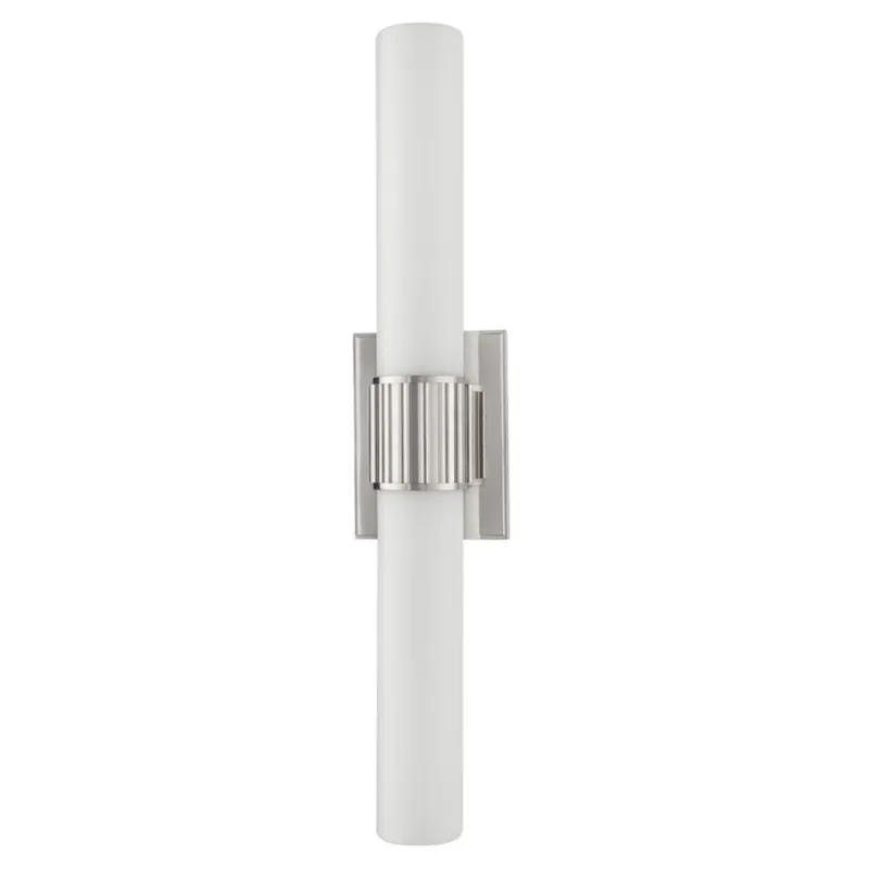 Fulton 2-Light Bath and Vanity in Polished Nickel 4.75W x 20.5H