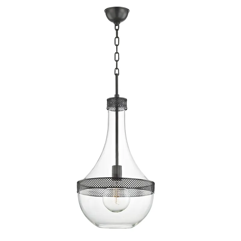 Hagen 1-Light Pendant in Old Bronze 14W x 29.25H