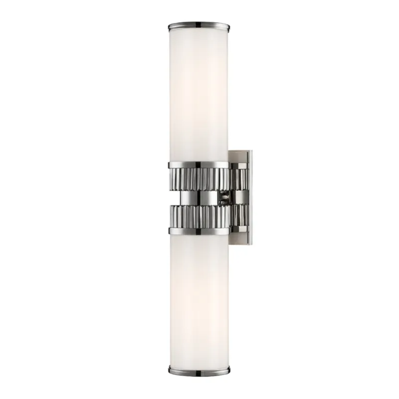 Harper 2-Light Bath and Vanity in Polished Nickel 5.25W x 21H