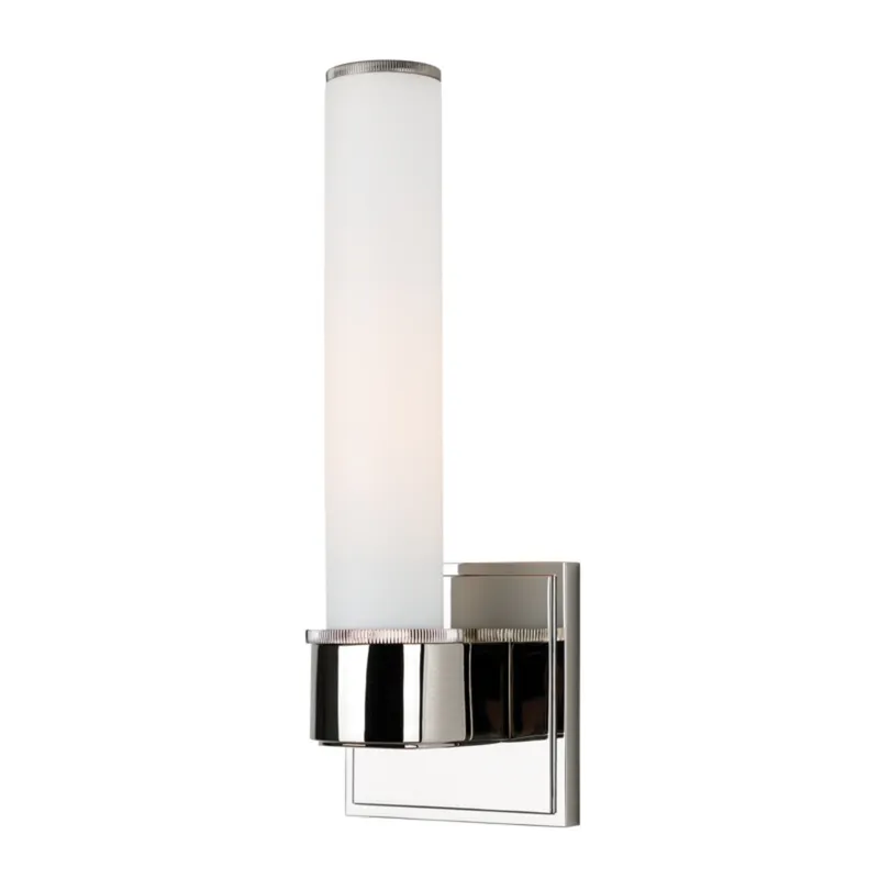 Mill Valley 1-Light Bath and Vanity in Polished Nickel 4.5W x 12.25H
