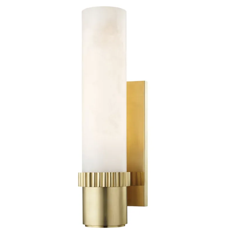 Argon 1-Light Wall Sconce in Aged Brass 4.25W x 15.25H