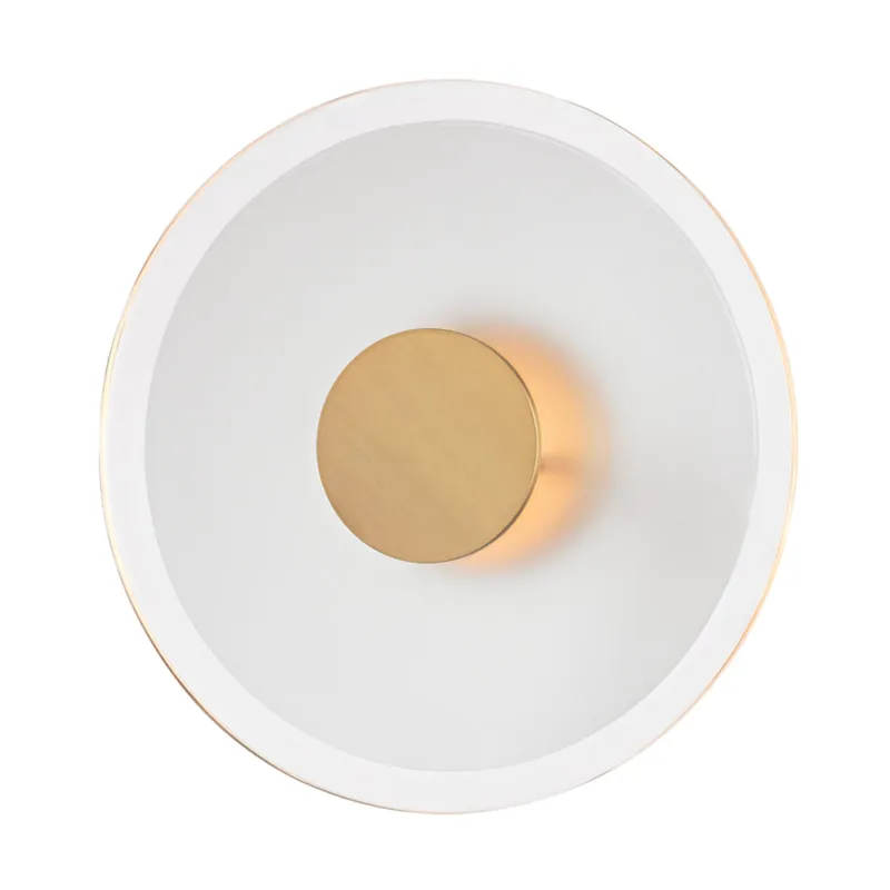 Guthrie 1-Light Wall Sconce in Aged Brass 13W x 13H