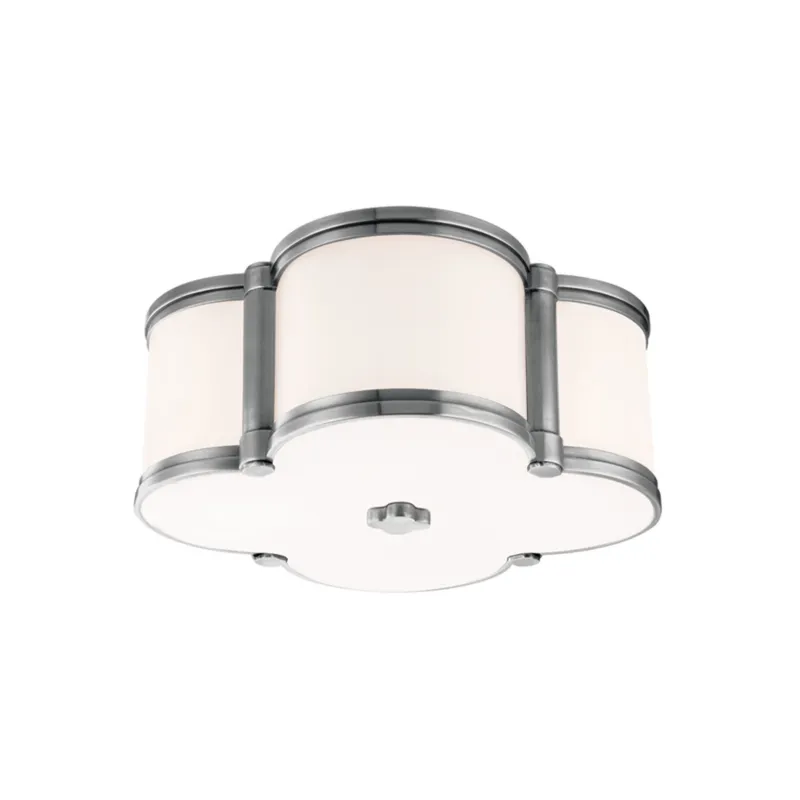 Chandler 2-Light Flush Mount in Polished Nickel 12.5W x 5.5H