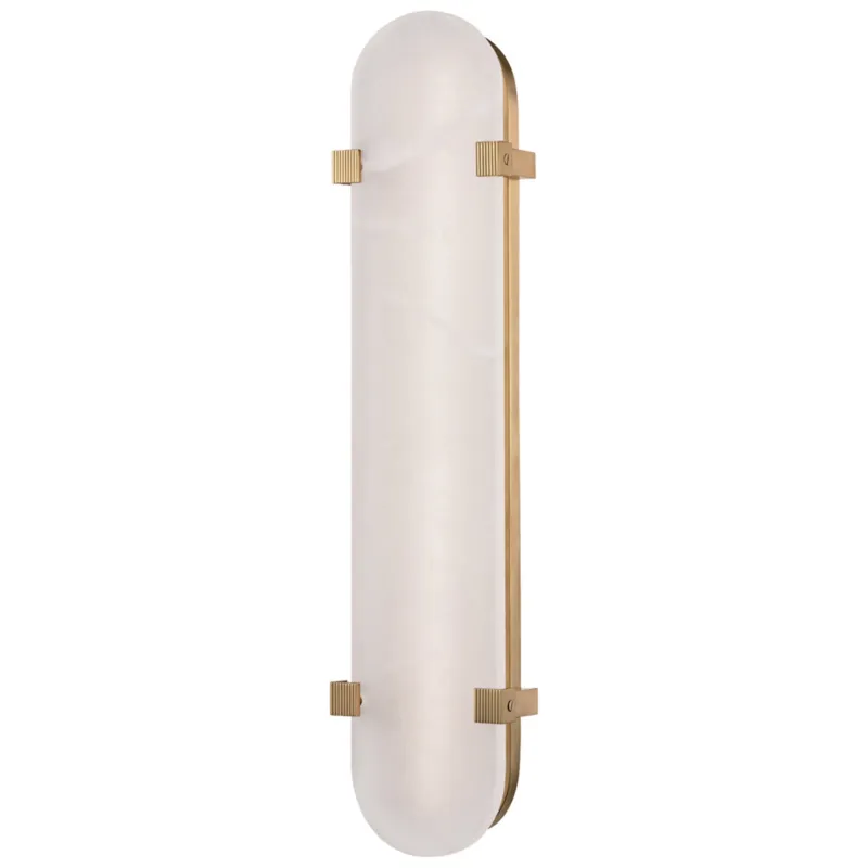 Skylar 1-Light Wall Sconce in Aged Brass 5.75W x 24.75H