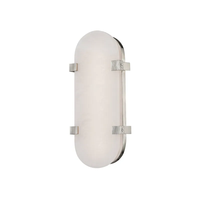 Skylar 1-Light Wall Sconce in Polished Nickel 5.75W x 13.75H