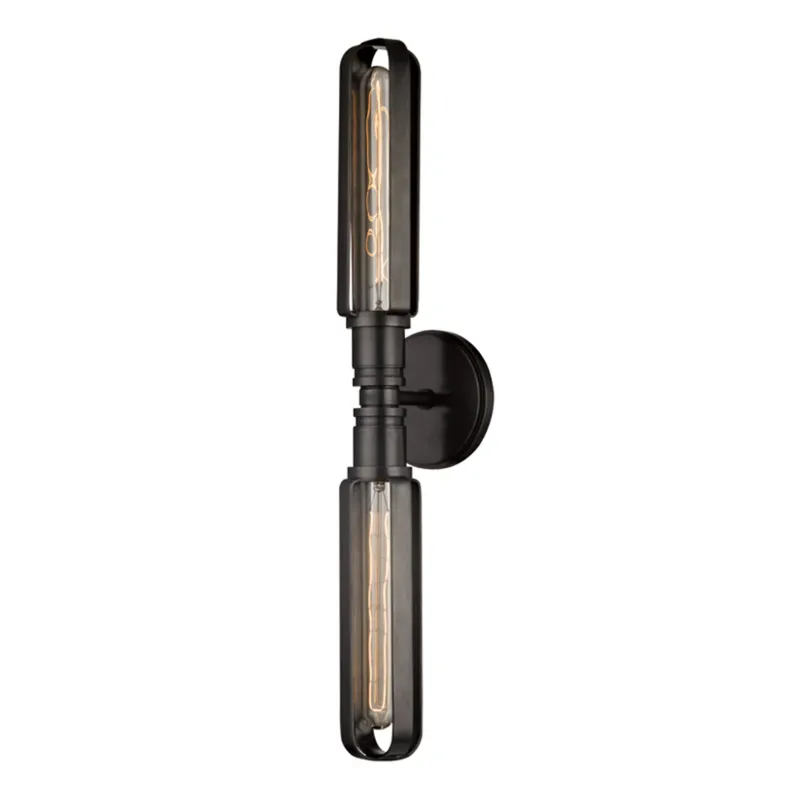 Red Hook 2-Light Wall Sconce in Old Bronze 4.75W x 23.75H