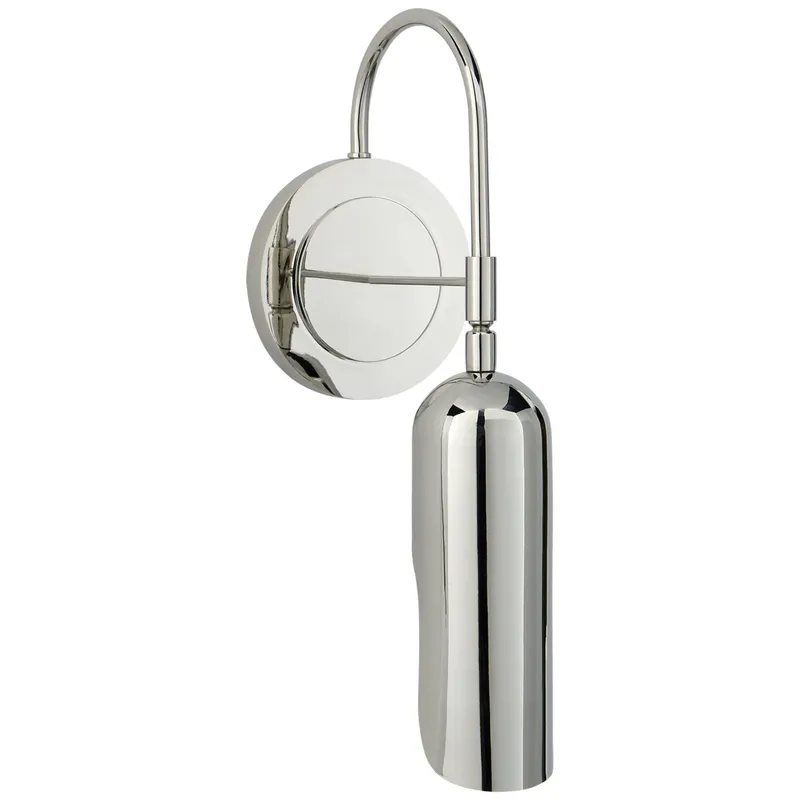 Kelly Wearstler Lucien Functional Wall Light in Polished Nickel W5" x H15.25"