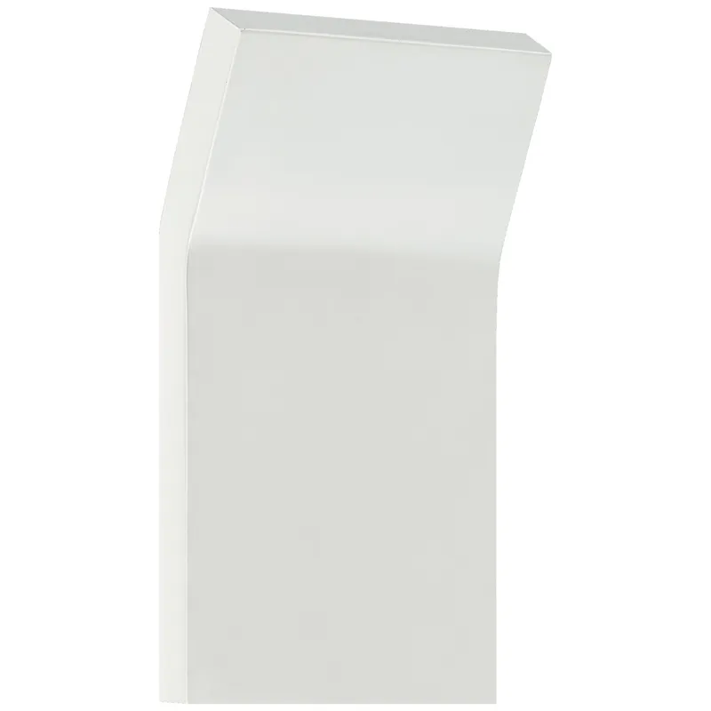 Peter Bristol Bend Medium Square Light in White Wall Light W4.5" x H8"