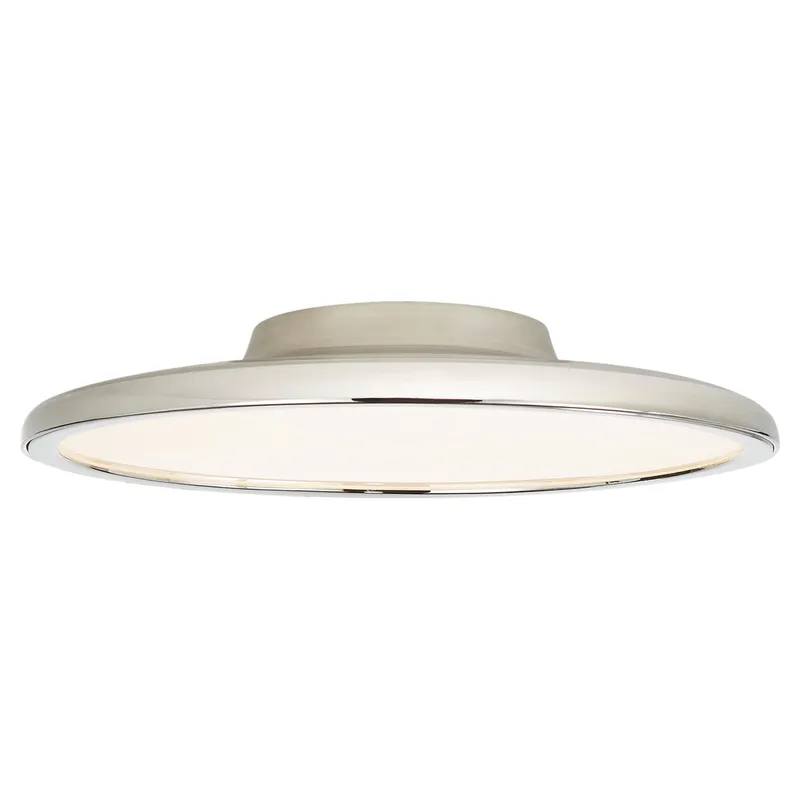 Peter Bristol Dot 16" Flush Mount in Polished Nickel Ceiling Light W16.5" x H2.75"