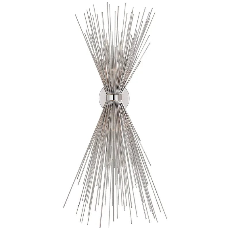 Kelly Wearstler Strada Large Sconce in Polished Nickel Wall Light W11" x H36"