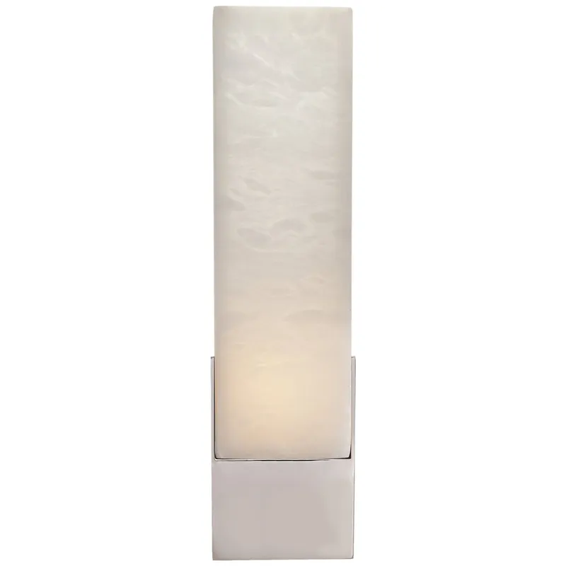 Kelly Wearstler Covet Tall Box Bath Sconce in Polished Nickel Wall Light W4.25" x H16"