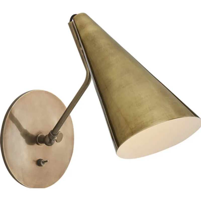 AERIN Clemente Wall Light in Hand-Rubbed Antique Brass W6.25" x H10.5"