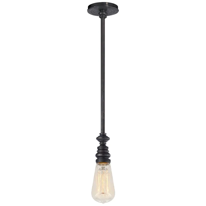 Chapman & Myers Boston Pendant in Bronze Ceiling Light W2.25"