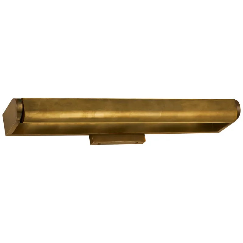Thomas O'Brien David 24" Art Light in Hand-Rubbed Antique Brass Wall Light W24" x H3.75"