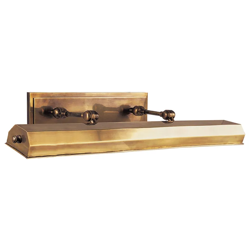 Chapman & Myers Dorchester 30" Picture Light in Antique-Burnished Brass Wall Light W30" x H4.5"