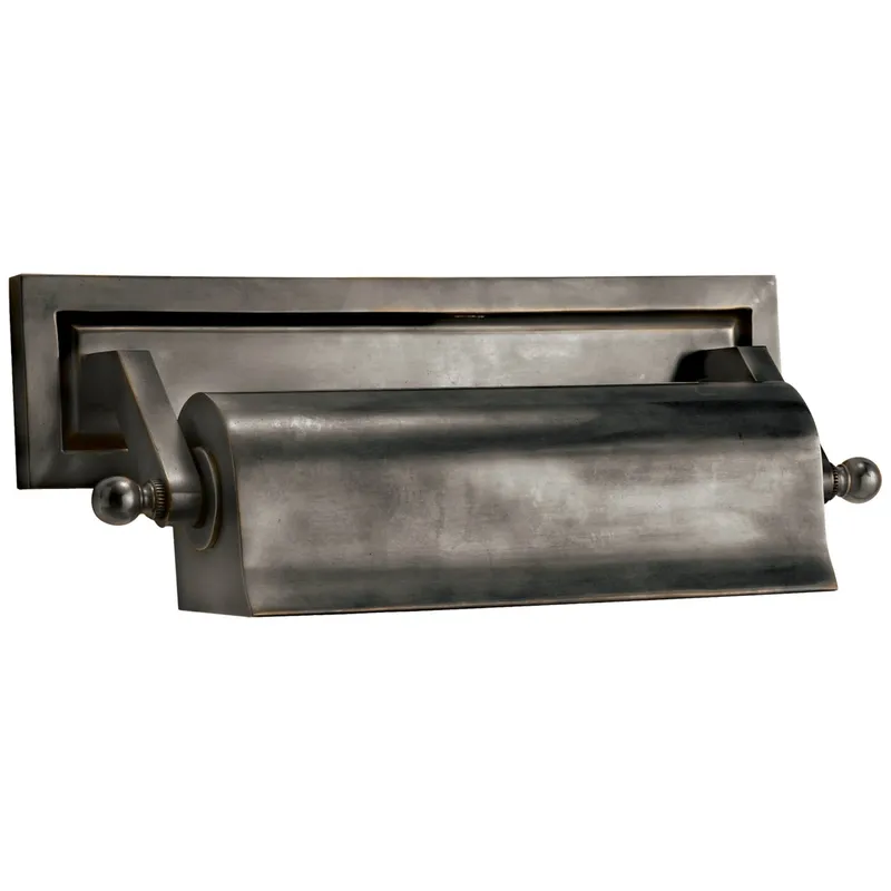 Thomas O'Brien Library 10" Picture Light in Bronze Wall Light W10.75" x H4"