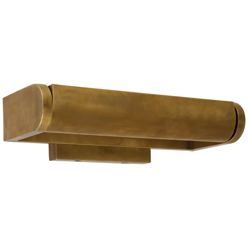 Thomas O'Brien David 12" Art Light in Hand-Rubbed Antique Brass Wall Light W12" x H3.75"