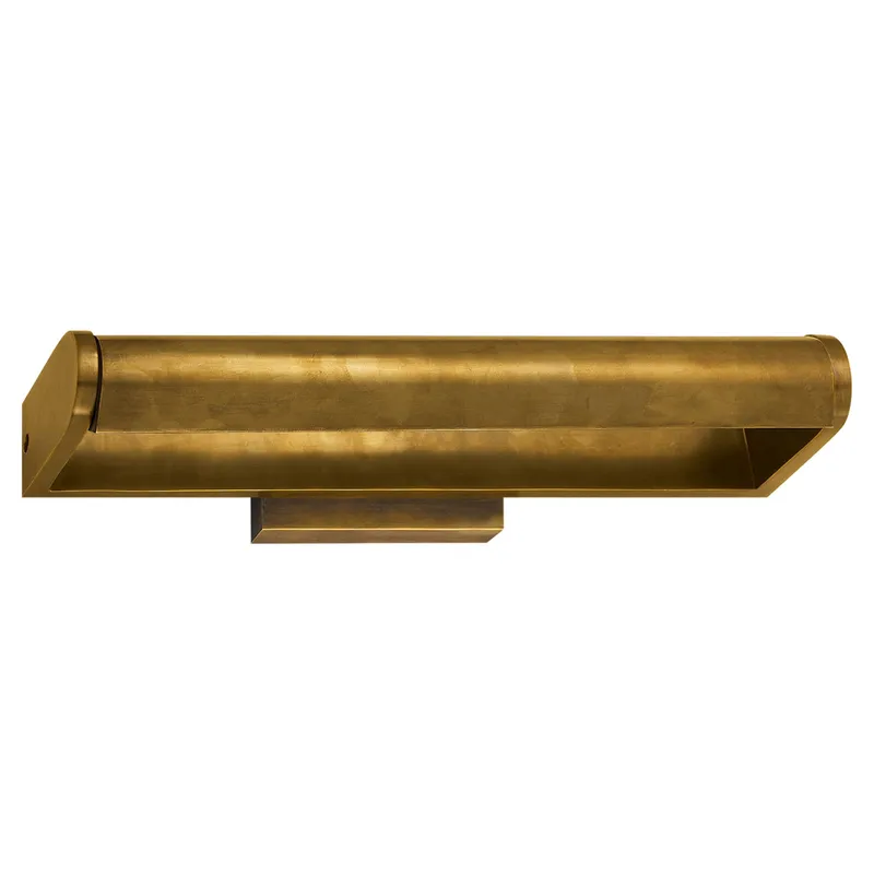 Thomas O'Brien David 18" Art Light in Hand-Rubbed Antique Brass Wall Light W18" x H4"