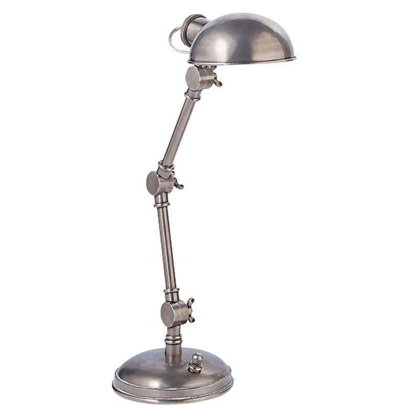 Chapman & Myers The Pixie in Antique Nickel Table Lamp H13" - 18.5"
