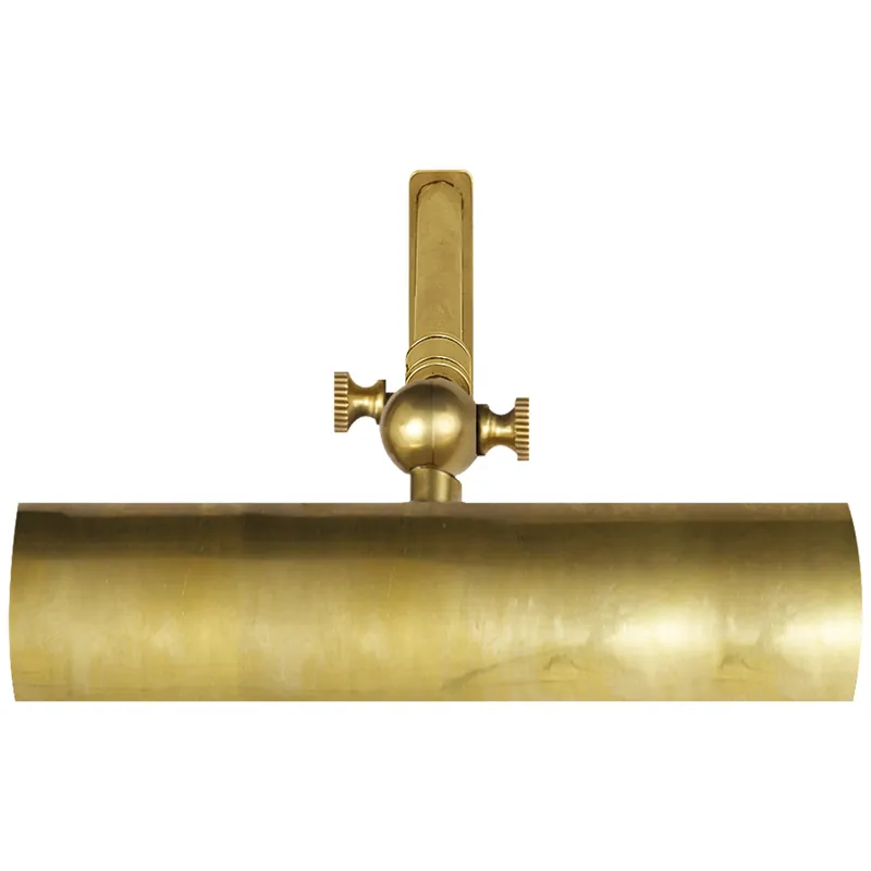 Chapman & Myers Frame Makers 8" Picture Light in Hand-Rubbed Antique Brass Wall Light W8" x H1.5"