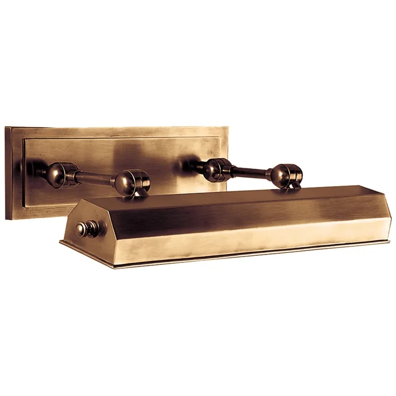 Chapman & Myers Dorchester 18" Picture Light in Antique-Burnished Brass Wall Light W18" x H4.5"