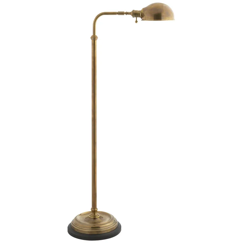 Chapman & Myers Apothecary Floor Lamp in Antique-Burnished Brass W10" x H40" - 54"