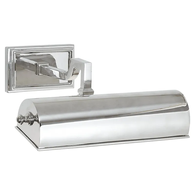 Alexa Hampton Dean 9" Picture Light in Polished Nickel Wall Light W10.5" x H5"
