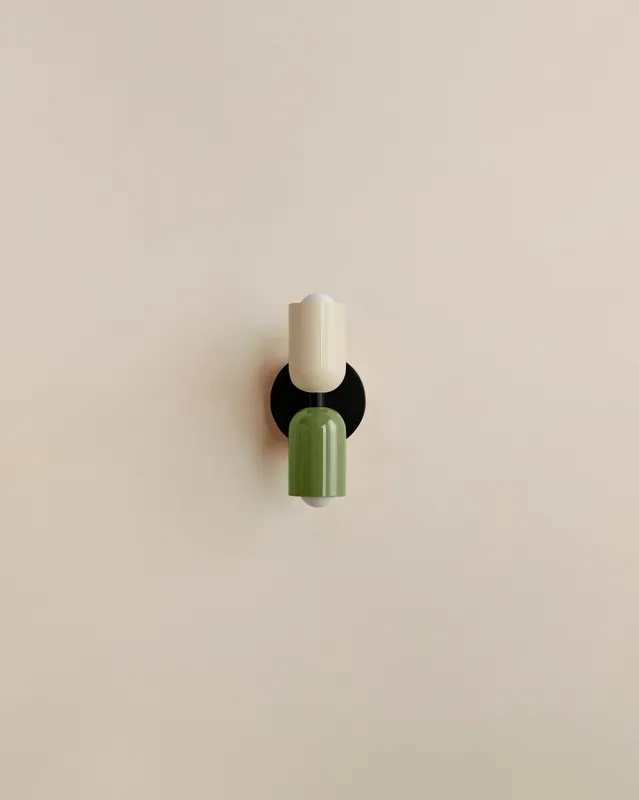 Up Down Sconce – Bone / Reed Green / Black / Slim