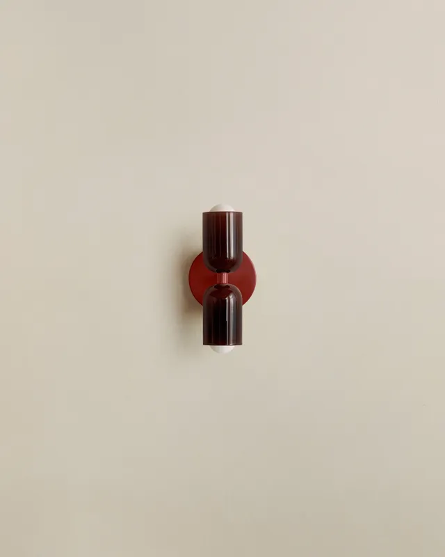 Chromatic Glass Up Down Sconce, Slim